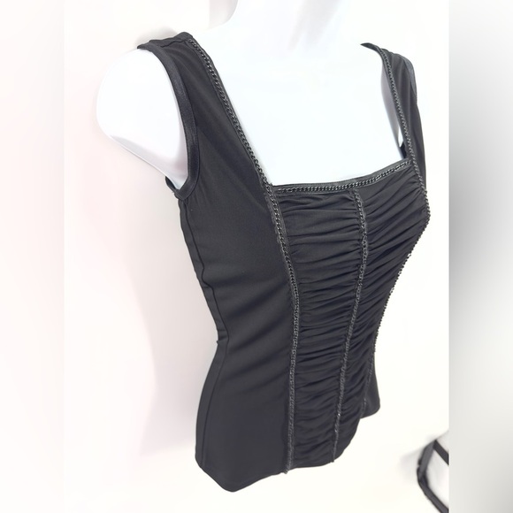 Vintage Cache Y2K Tank Top Womens XS Witchy Victorian Whimsigoth Corset Romantic - Picture 2 of 10